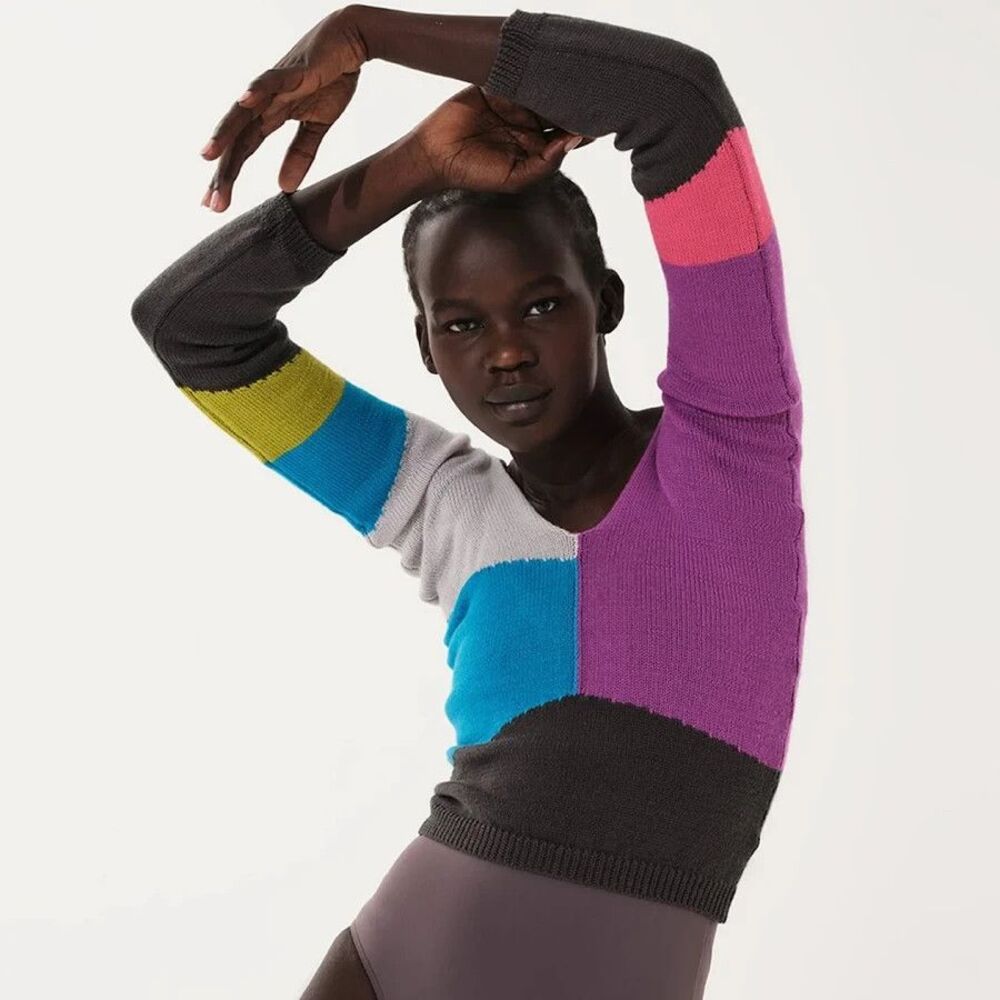 Nikolay Grishko Ballet Warm-Up Sweater Colorblock XXS-XS/RUS 40-42 Balletcore